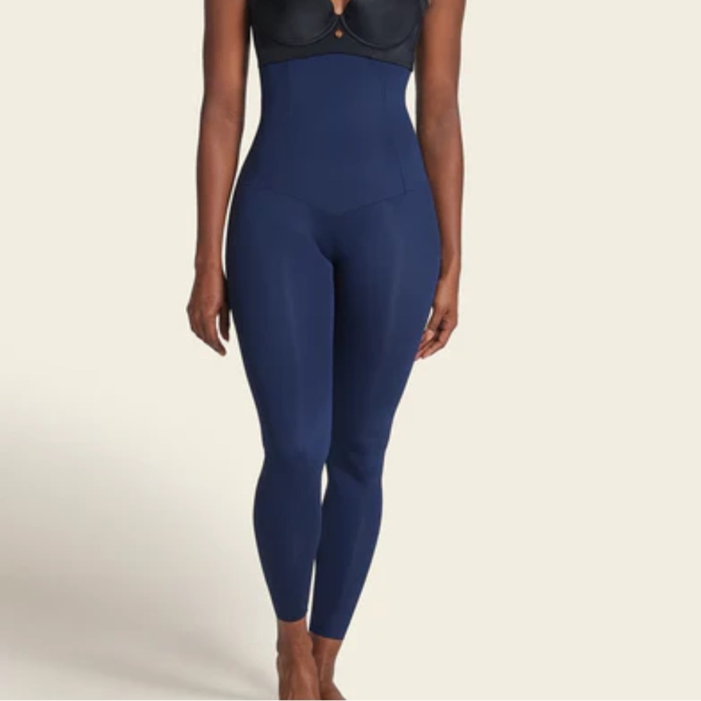 High-Waisted Navy Leggings